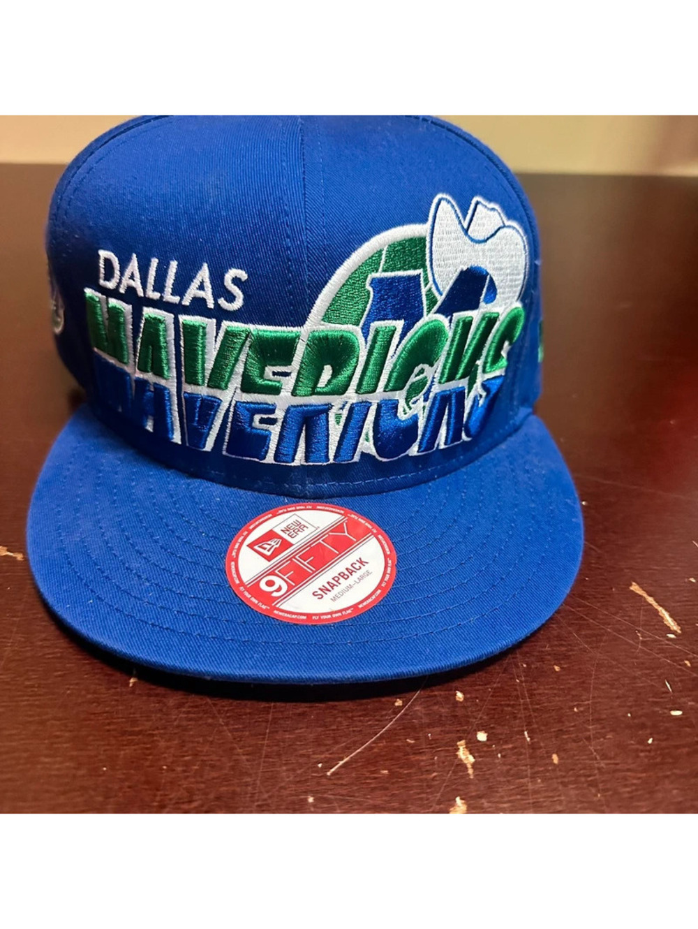 Dallas Mavericks NBA blue green new era snapback hat